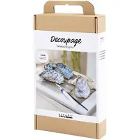 Creativ Company Set Hobbies Découpage Coquilles d'huîtres Bleu