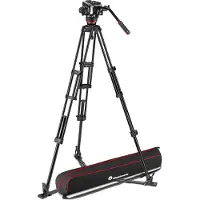 Manfrotto MVK504XTWINGA 504X Rotule Vidéo + Trépied Pied Double GS Kit en Aluminium