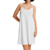 Hanro Chemise de nuit ' Spaghettidress Cotton Silk ' blanc