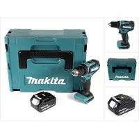 Makita DDF 485 G1J 18 V Li-Ion Perceuse visseuse sans fil Brushless 13 mm + Coffret MakPac + 1 x Batterie 6,0 Ah - sans Chargeur