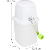 Relaxdays Broyeur à glace, Production de glace, Vert, Blanc
