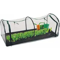 Kinzo Garden Serre en film plastique - avec fermeture éclair - acier - 130x60x50cm
