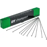 Dt Swiss Champion J-bend Spokes 100 Units Noir 2.0 x 290 mm