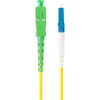 Lanberg SM LC/UPC-SC/APC SIMPLEX 3.0mm LSZH fibre optique patchcord G657A1 2m jaune