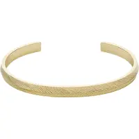 Fossil - Bracelet Jonc Harlow Linear Texture - Doré