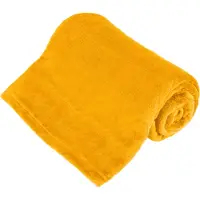 Teesa Couverture polaire 150x200 cm - jaune (16 x 34 cm)