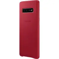 Samsung Cover Leather Galaxy S10 Plus Rouge