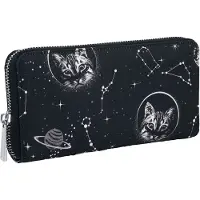 Banned Portefeuille Gothic de - Space Cat - pour Femme - noir/blanc - Taille Standard