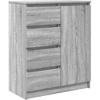 vidaXL Sideboard avec tiroirs Gris Sonoma 71x35x84 cm Bois composite