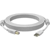 Vision Câble USB 2.0 5m USB A USB B Blanc
