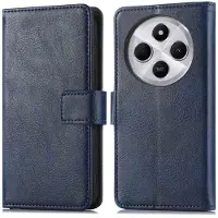 IMoshion Étui de télephone portefeuille de luxe Xiaomi Redmi 14C - Bleu foncé