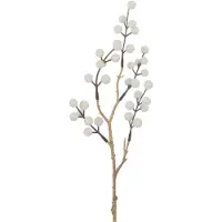 J-Line Branche baies plastique crème/or