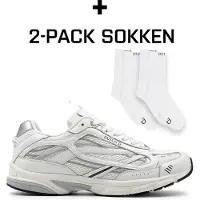 Dutch'd Baskets basses 'Arena (Size runs small, order one size up)' blanc cassé