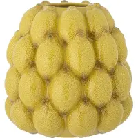 Bloomingville Vase Limone | Jaune | Grès | 82058576