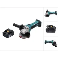 Makita DGA 452 G1 Meuleuse d'angle sans fil 18 V 115 mm + 1x Batterie 6,0 Ah - sans chargeur