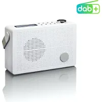 Lenco Radio portable DAB+/FM avec fonction réveil Blanc -