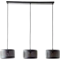 Brilliant Lampe suspendue pour table à manger Tyas 3 casquettes