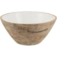 J-Line Bol bois de manguier blanc large