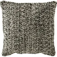 J-Line Coussin miami poly noir/blanc