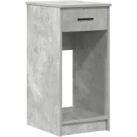 vidaXL Armoire informatique avec tiroir gris béton 35x45x77 cm