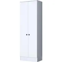 Skye Decor , P6 - M14 - 2576, stand d'intérieur, blanc, 100 % aggloméré E1 mélaminé, 59,8 x 37,5 x 182,8 cm