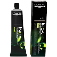 L'Oréal Inoa coloration cheveux permanente sans ammoniaque teinte 7.18 60 ml