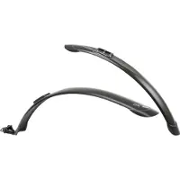 Zéfal Garde boue vtc 28 trail clips noir reglable 45mm (pr)