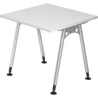Hjh OFFICE PRO Bureau à hauteur réglable VAS (80 x 80 x 76 cm)