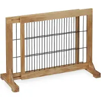 Relaxdays - Barrière De Sécurité, Extensible, Escaliers Et Portes, Hxl : Env. 56x70-115 Cm, Pour Enfants & Chiens, Nature