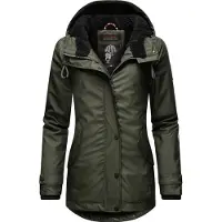 NAVAHOO Veste d’hiver 'Lindraa' kaki / noir