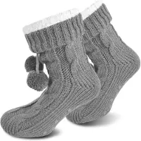 Normani Chaussettes gris / blanc