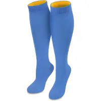 Normani Chaussettes montantes bleu ciel / abricot