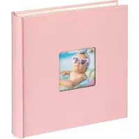 Walther design Album WALTHER FA-208-BR Fun rose 30x30/100 pages, pages blanches coins/splits book bound photo (30 x 30 cm)
