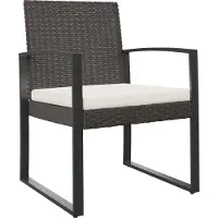 vidaXL Chaises de salle à manger de jardin 2 pcs. Brun rotin PP