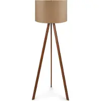 Opviq , AYD- AYDAXL, Marron,Marron, Lampadaire, 38 x 140 cm, 70% MDF / 30% PVC -tissu