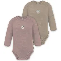 Normani Barboteuse / body 'Auckland' marron / mélange de couleurs / rose