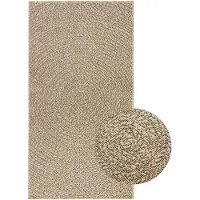 vidaXL Tapis ZIZUR Beige 80x150 cm Aspect jute Intérieur et extérieur