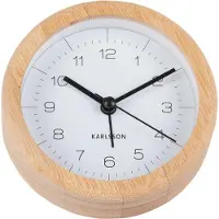 Karlsson Réveil avec boîtier en bambou NEAT, Ø 10 cm