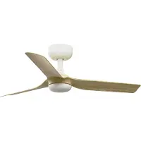 Faro Mini Punt S (Ø90cm) Ventilateur de Plafond White | Light Wood | Without light
