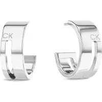 Calvin Klein Boucles d'oreilles 'ESSENTIALS' argent