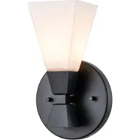 ELSTEAD Applique de salle de bain Bowtie, noir mat, 1xG9x3W, métal, dimensions : 24,8 x 15,2 x 10,2 cm, IP44, Elstead