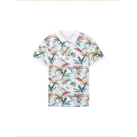Tom Tailor T-Shirt marine / turquoise / jaune pastel / blanc