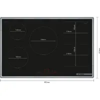 Bosch PXV845HC1E Table de cuisson à induction cadre large plat autarcique