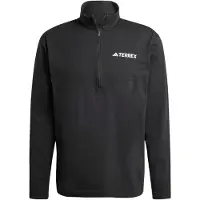 Adidas T-Shirt fonctionnel 'Multi Climacool 1/2 Zip Long Sleeve' noir / blanc