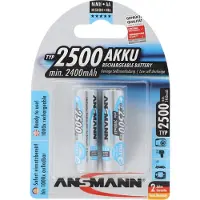 Ansmann AA / HR6 2500 mAh maxE Plus batterie rechargeable 2 pcs.