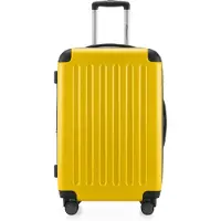 Hauptstadtkoffer - Spree - Bagage à main avec extension, valise sur roulettes, trolley avion valise rigide Hand Luggage TSA, 55 cm, Cabin Bag max 42 litres,Jaune