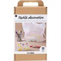 Creativ Company Bastelset Textildekoration Tasche, Portemonnaie