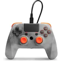 Ginza.se Manette sans fil Pad 4S PS4 Rock grise orange