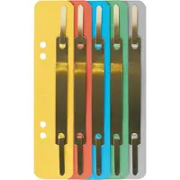 Leitz Bandes de classement, 35 x 158 mm, panneau de particules couleur, assorties 320 g/m², perforation :