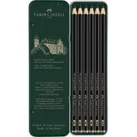 Faber-Castell Boîte de 6 crayons graphite Pitt Matt